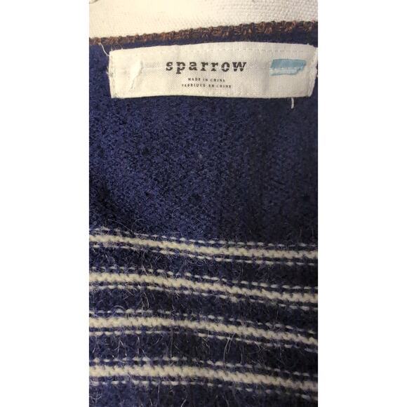 Anthropologie Sparrow Arras boho winter wool mohair zip up sweater xs-sm - Picture 6 of 8